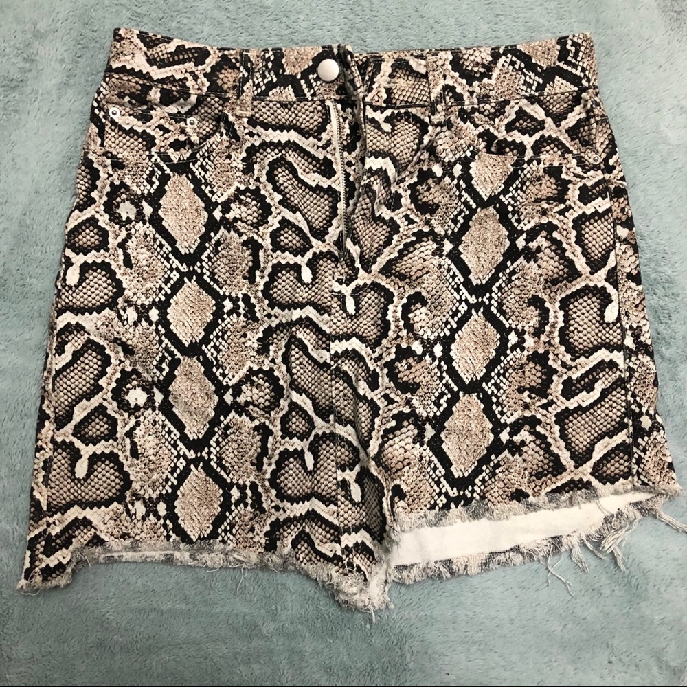 Zara Snake Print Mini Skirt